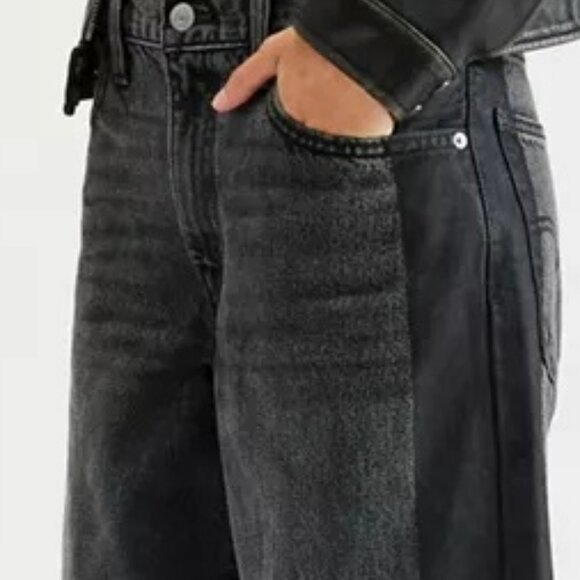 Levi’s® Baggy Dad Loose Jean BLACK SIDE STRIPE Wash Black 32" x 32" NWOT - Picture 1 of 10